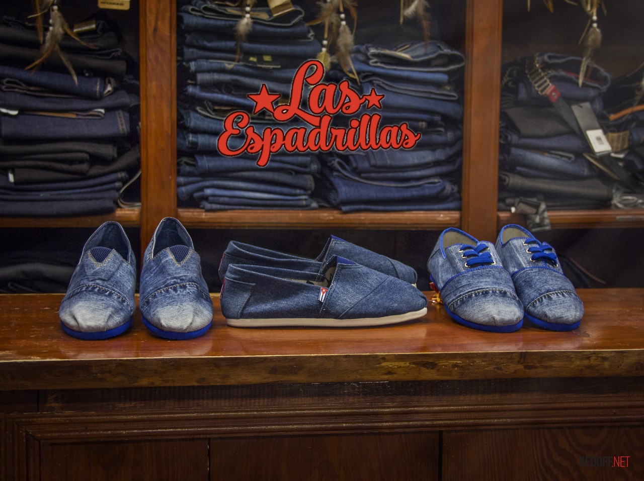 Las espadrillas denim 2014